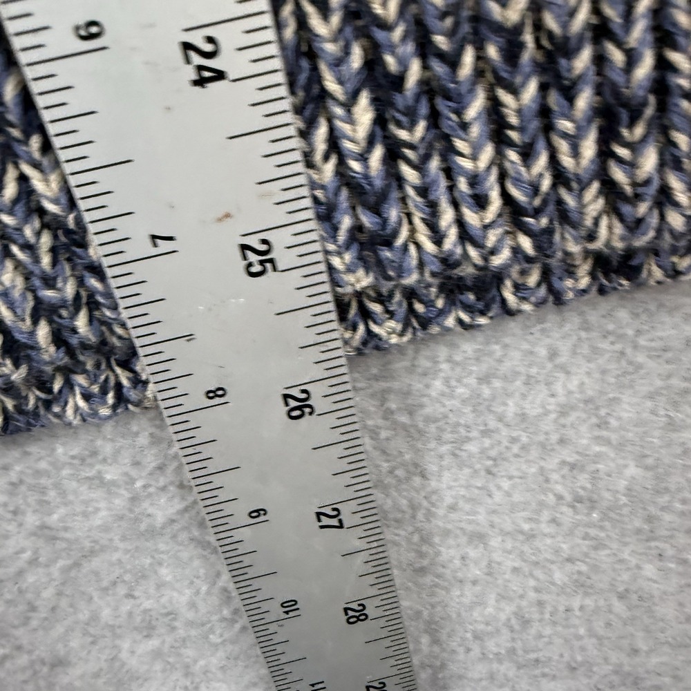 Wallace & Barnes Sweater‎ Mens L Blue Crewneck Pullover Knit Chunky J Crew Heavy - Picture 5 of 8